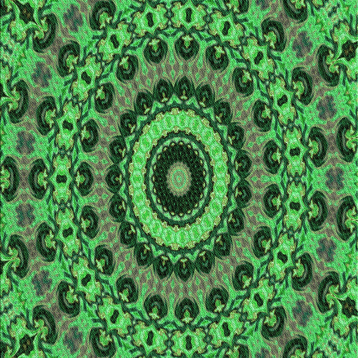 Patterned Dark Forest Green Rug, pat177grn