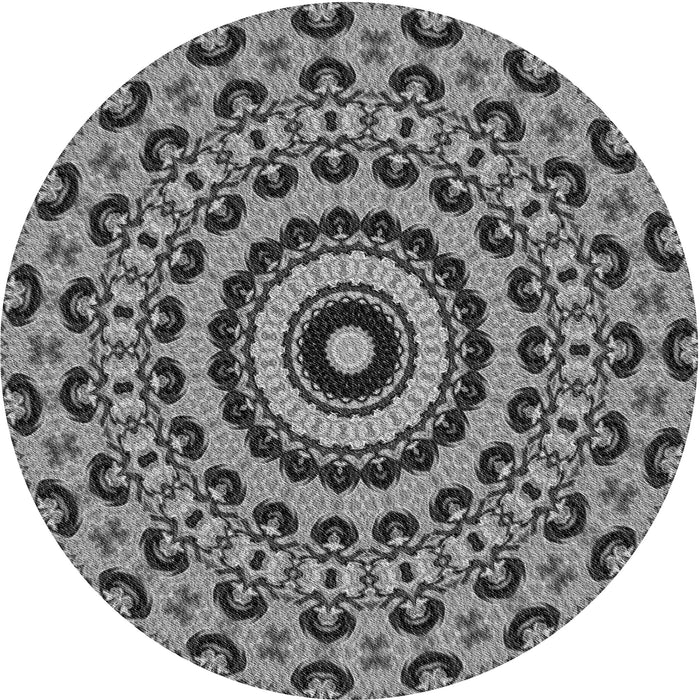 Square Machine Washable Transitional Dark Gray Rug in a Living Room, wshpat177gry