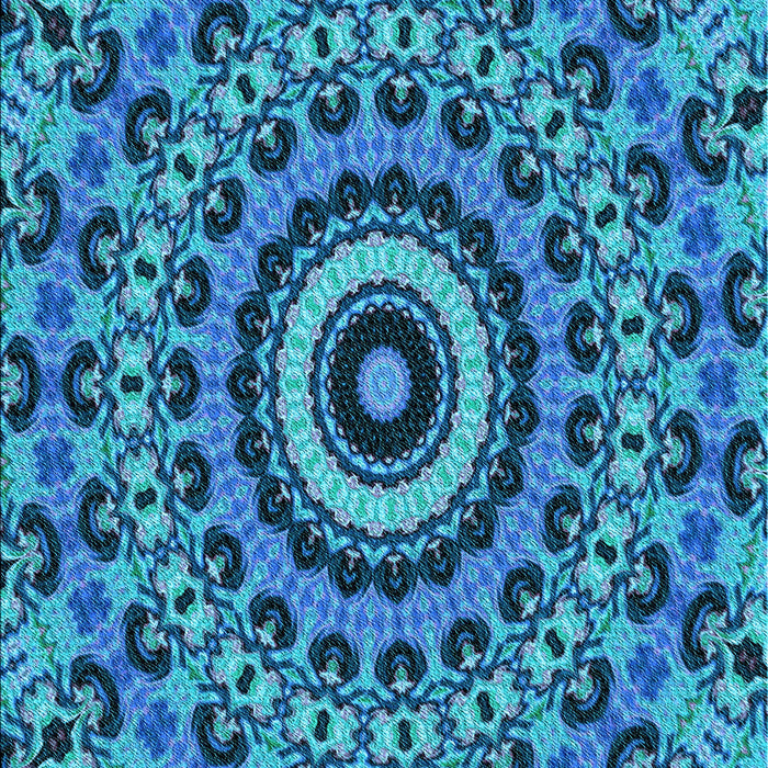 Patterned Blueberry Blue Rug, pat177lblu