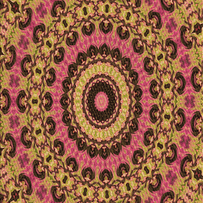 Patterned Orange Rug, pat177org