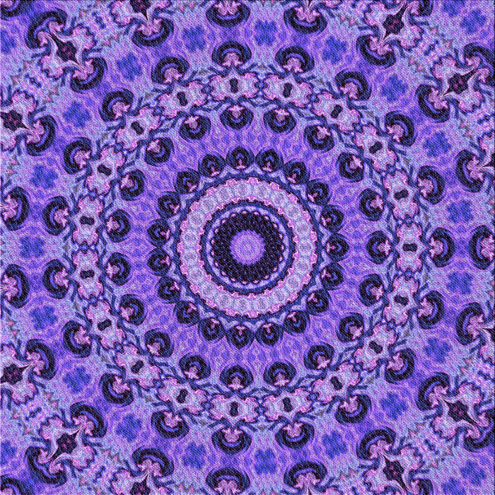 Round Patterned Amethyst Purple Rug, pat177pur