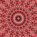 Round Patterned Red Rug, pat177rd