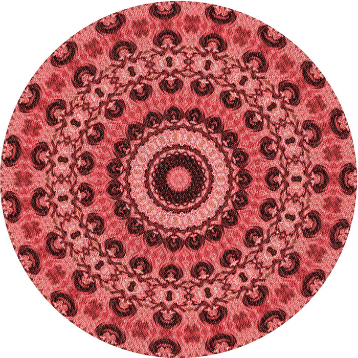 Square Patterned Red Rug, pat177rd