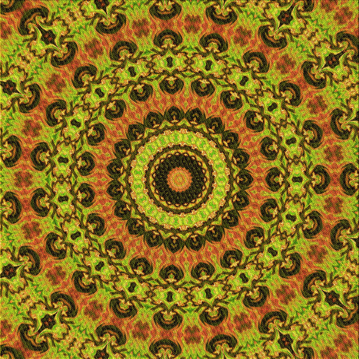 Round Patterned Dark Bronze Brown Rug, pat177yw