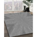 Machine Washable Transitional Dark Gray Rug in a Family Room, wshpat1770gry