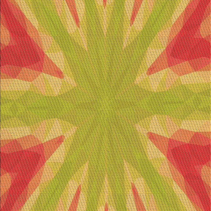 Patterned Orange Rug, pat1770org