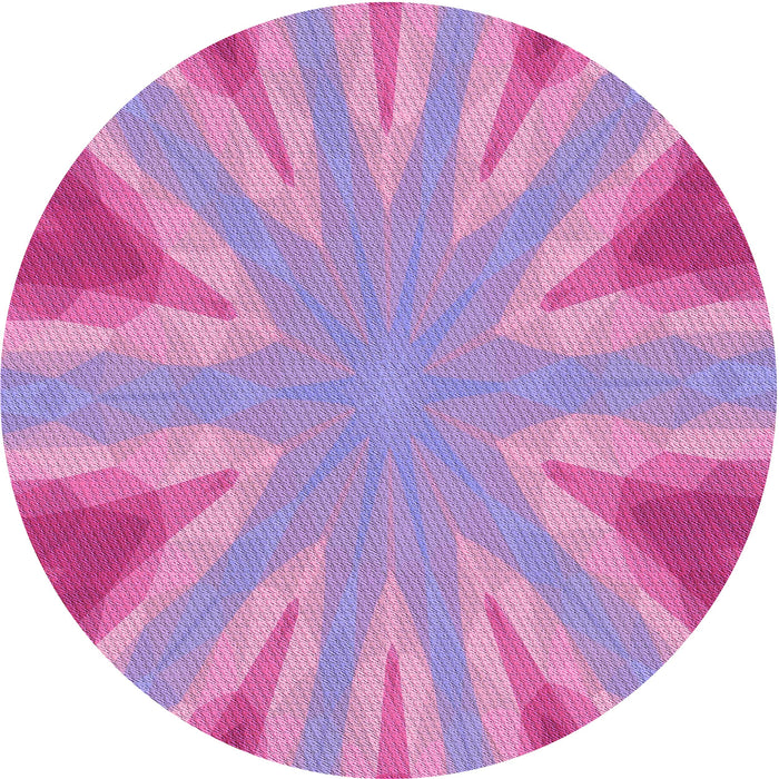 Square Patterned Neon Pink Rug, pat1770pur