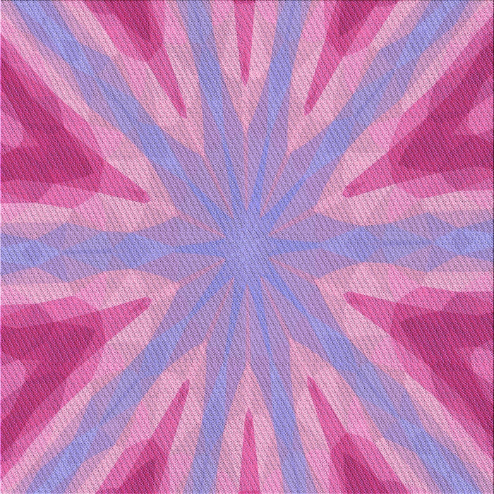 Round Patterned Neon Pink Rug, pat1770pur