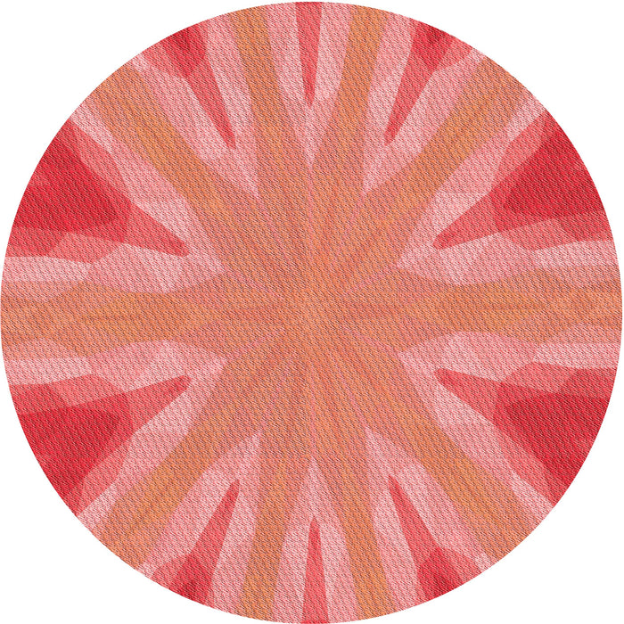 Square Patterned Orange Rug, pat1770rd