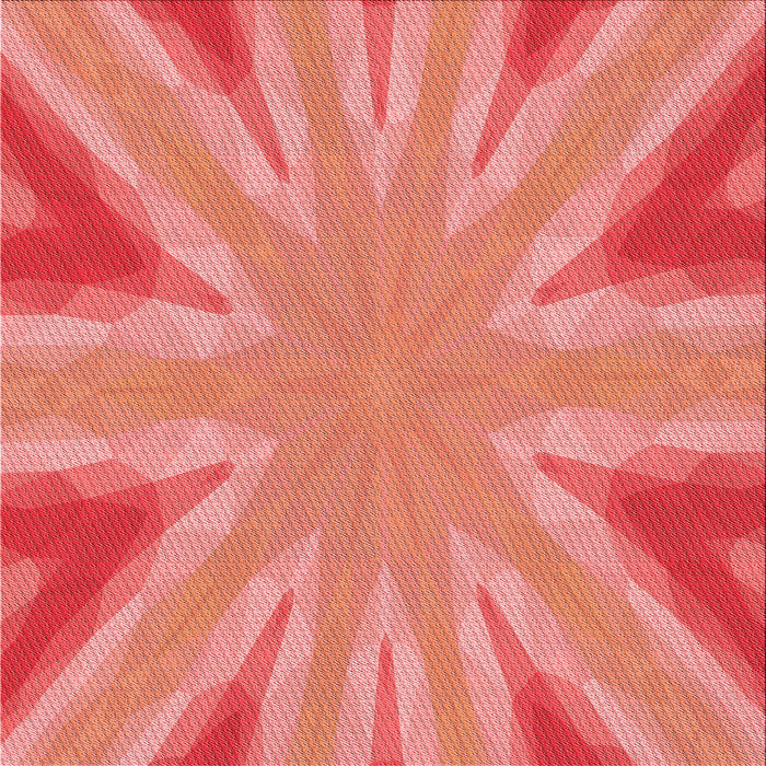 Round Patterned Orange Rug, pat1770rd