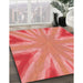 Machine Washable Transitional Orange Rug in a Family Room, wshpat1770rd