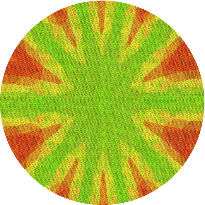 Square Patterned Green Rug, pat1770yw