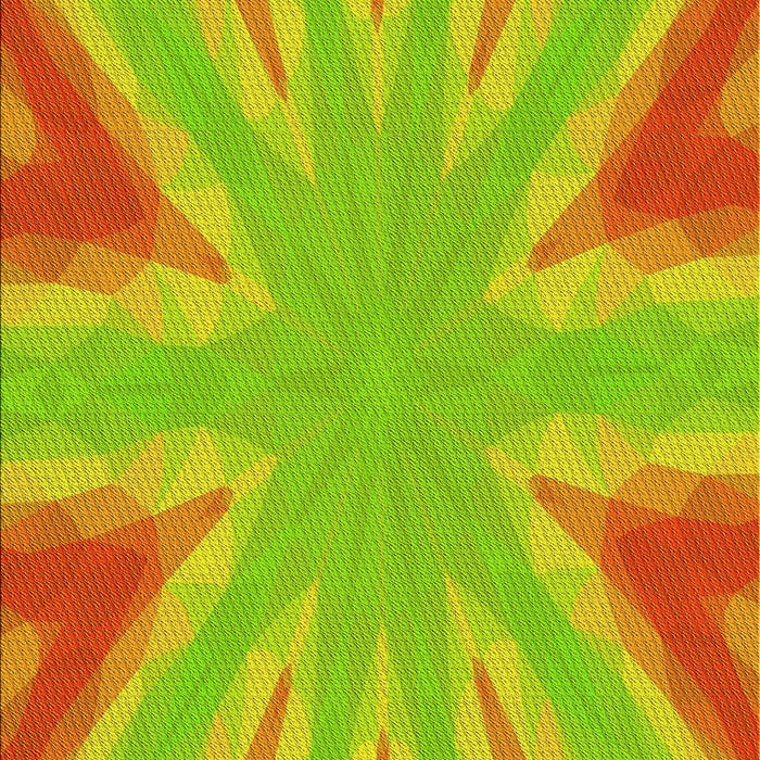 Patterned Green Rug, pat1770yw