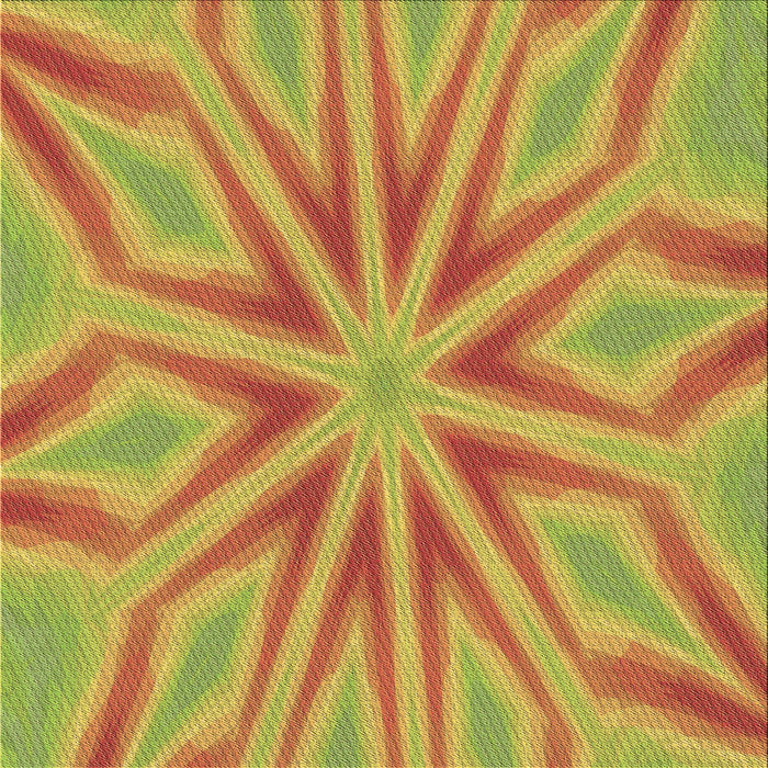 Round Patterned Orange Rug, pat1771brn