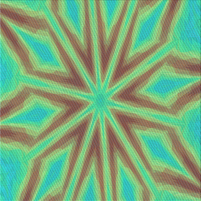 Round Patterned Brown Rug, pat1771lblu