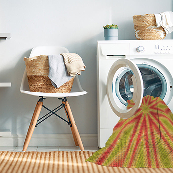 Machine Washable Transitional Orange Red Orange Rug in a Washing Machine, wshpat1771org