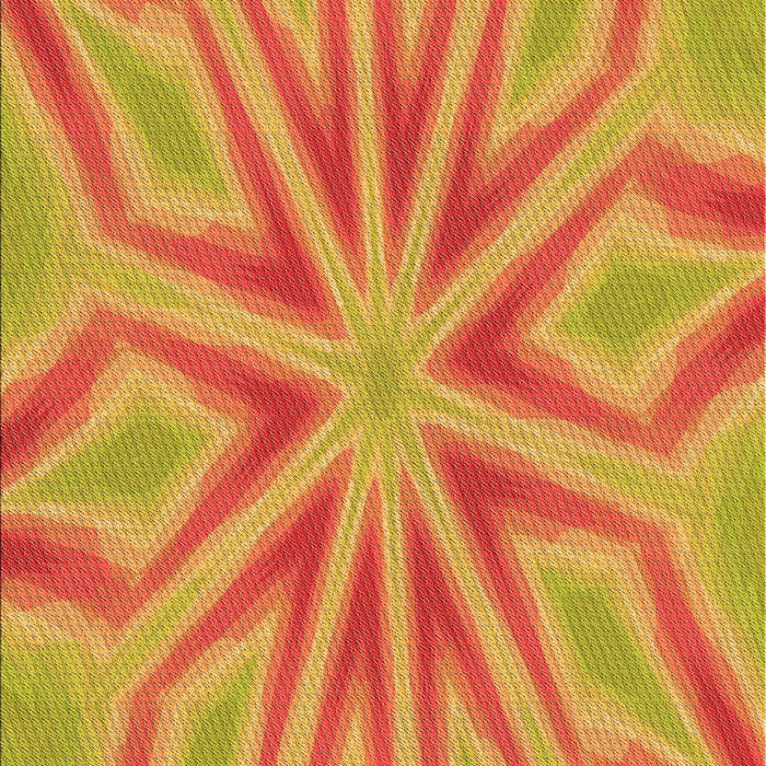 Patterned Orange Red Orange Rug, pat1771org