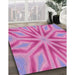 Machine Washable Transitional Violet Purple Rug in a Family Room, wshpat1771pur