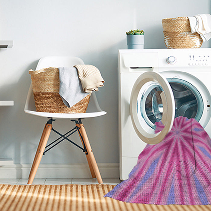 Machine Washable Transitional Violet Purple Rug in a Washing Machine, wshpat1771pur