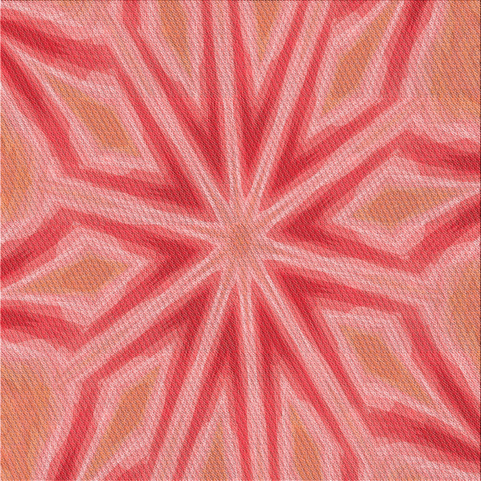 Round Machine Washable Transitional Ruby Red Rug, wshpat1771rd