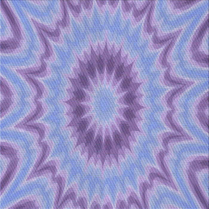 Round Patterned Jeans Blue Rug, pat1772blu