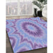 Patterned Jeans Blue Rug in Family Room, pat1772blu