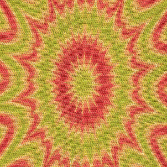 Round Patterned Orange Red Orange Rug, pat1772org