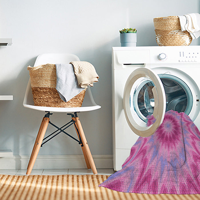 Machine Washable Transitional Violet Purple Rug in a Washing Machine, wshpat1772pur