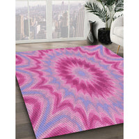 Patterned Violet Purple Rug, pat1772pur