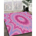 Machine Washable Transitional Violet Purple Rug in a Family Room, wshpat1772pur