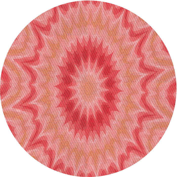 Square Patterned Ruby Red Rug, pat1772rd