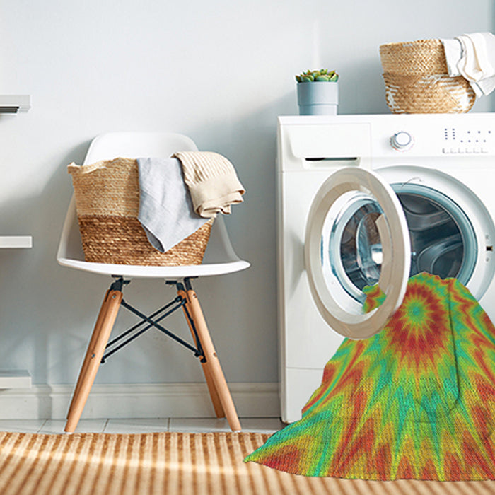 Machine Washable Transitional Green Rug in a Washing Machine, wshpat1772