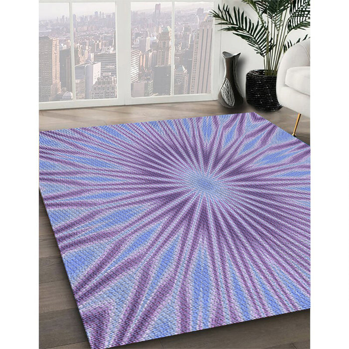 Patterned Jeans Blue Rug in Family Room, pat1773blu