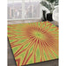 Machine Washable Transitional Orange Rug in a Family Room, wshpat1773brn