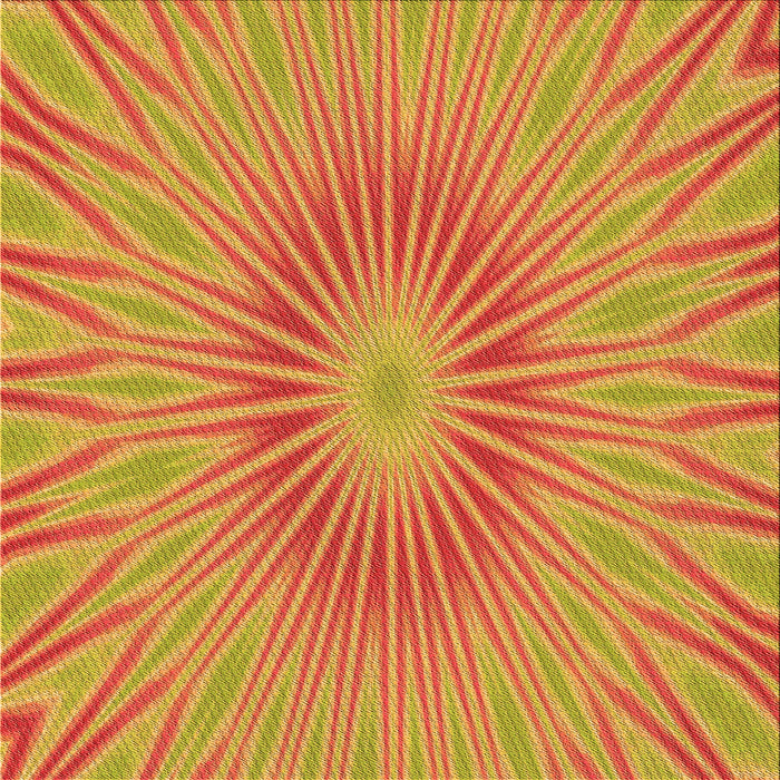 Round Patterned Orange Red Orange Rug, pat1773org