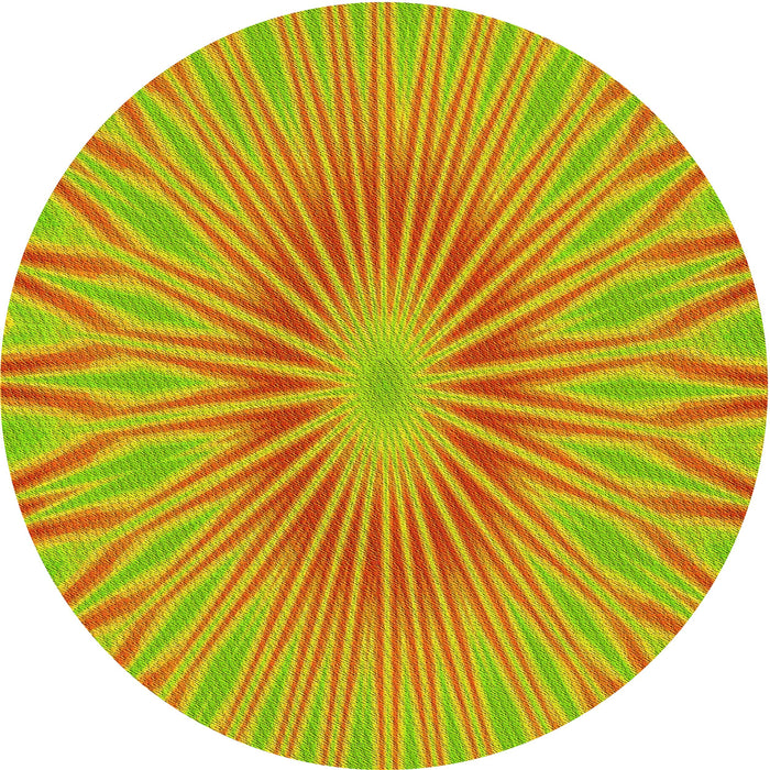 Square Patterned Neon Orange Rug, pat1773yw