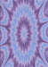 Patterned Purple Mimosa Purple Rug, pat1774blu