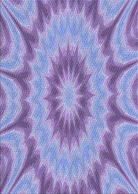 Machine Washable Transitional Purple Mimosa Purple Rug, wshpat1774blu