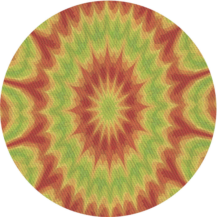 Square Patterned Orange Red Orange Rug, pat1774brn