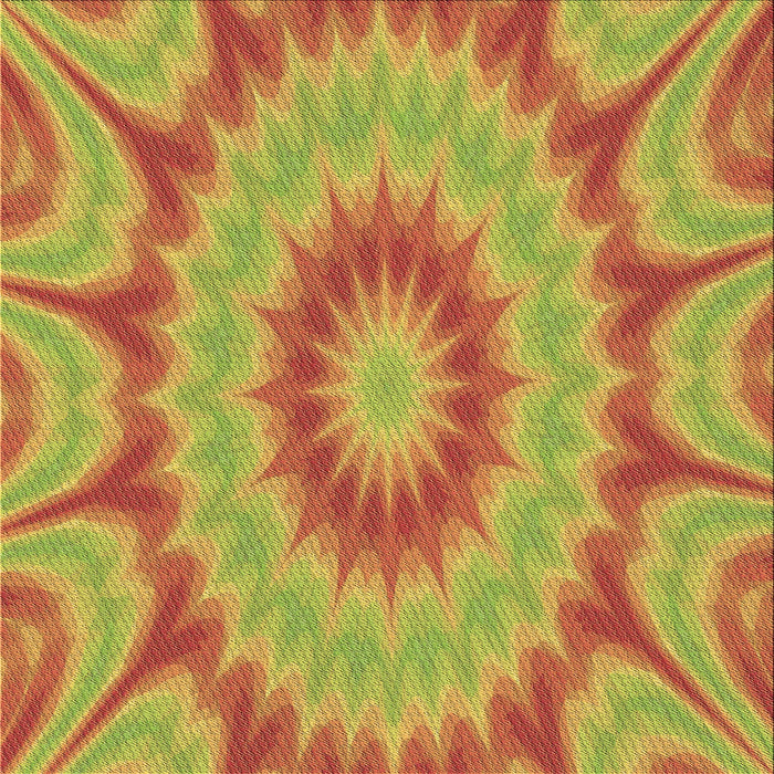 Round Patterned Orange Red Orange Rug, pat1774brn