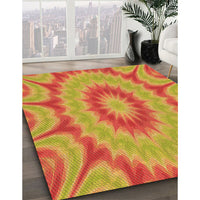 Patterned Yellow Rug, pat1774org