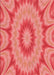 Patterned Ruby Red Rug, pat1774rd