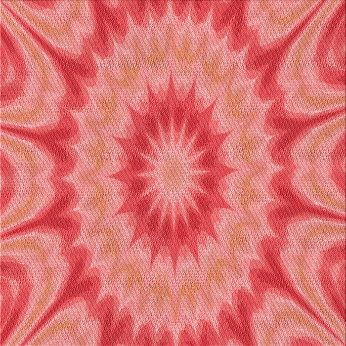 Round Patterned Ruby Red Rug, pat1774rd