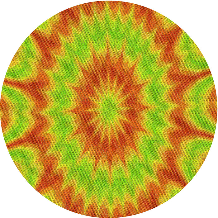 Square Patterned Orange Red Orange Rug, pat1774yw