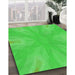 Patterned Lime Green Rug in Family Room, pat1775grn