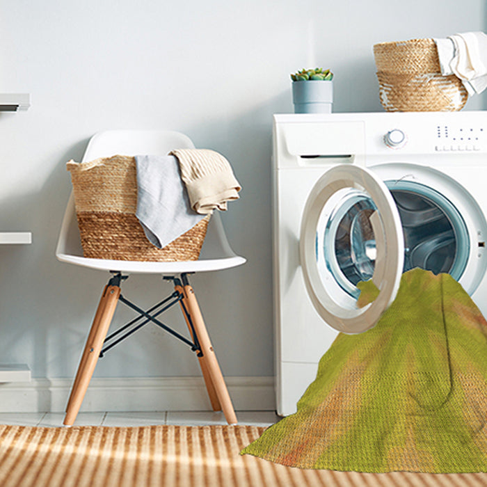 Machine Washable Transitional Dark Golden Brown Rug in a Washing Machine, wshpat1775org