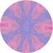 Square Machine Washable Transitional Bright Lilac Purple Rug in a Living Room, wshpat1775pur