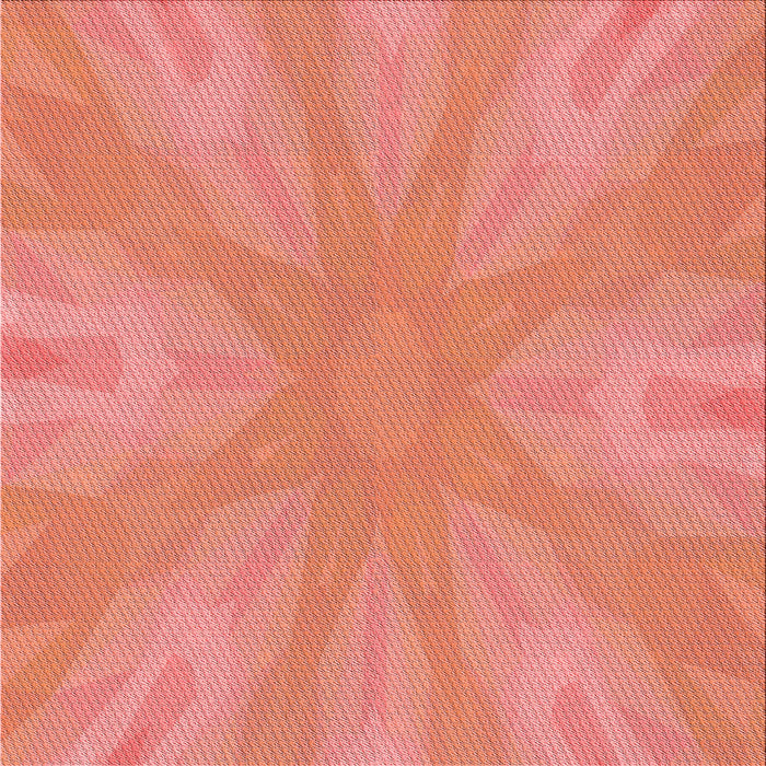 Round Machine Washable Transitional Bright Orange Rug, wshpat1775rd