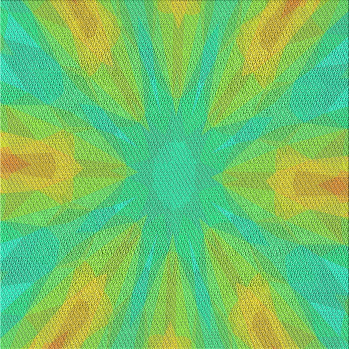 Sideview of Patterned Green Abstract Machine Washable Rug, wshpat1775