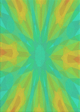 Patterned Green Abstract Machine Washable Rug, wshpat1775